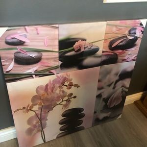 Pink Flowers ( 4 pictures in 1).